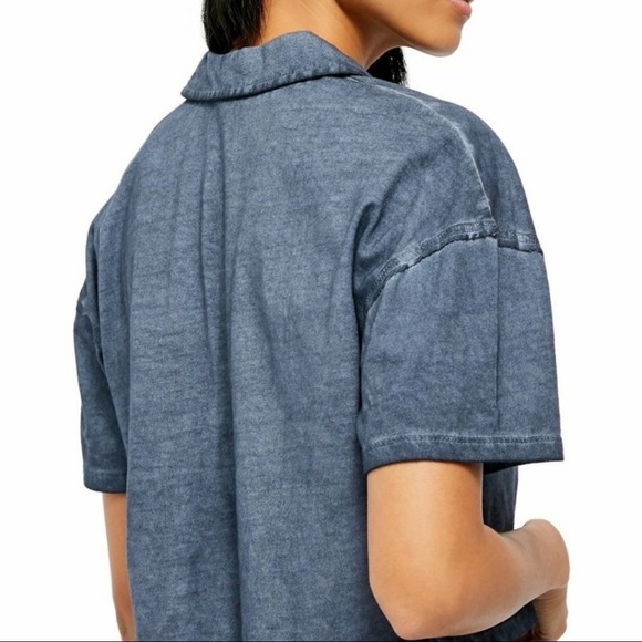 NWT Free People Weekend Rush Henley Top - Picture 2 of 5